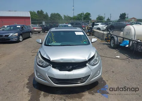 2015 Hyundai Elantra Limited z USA, uszkodzony, nr VIN 5NPDH4AE2FH581248